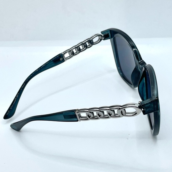 Women’s Grey Blue Translucent Cat Eye Sunglasses - Picture 5 of 9